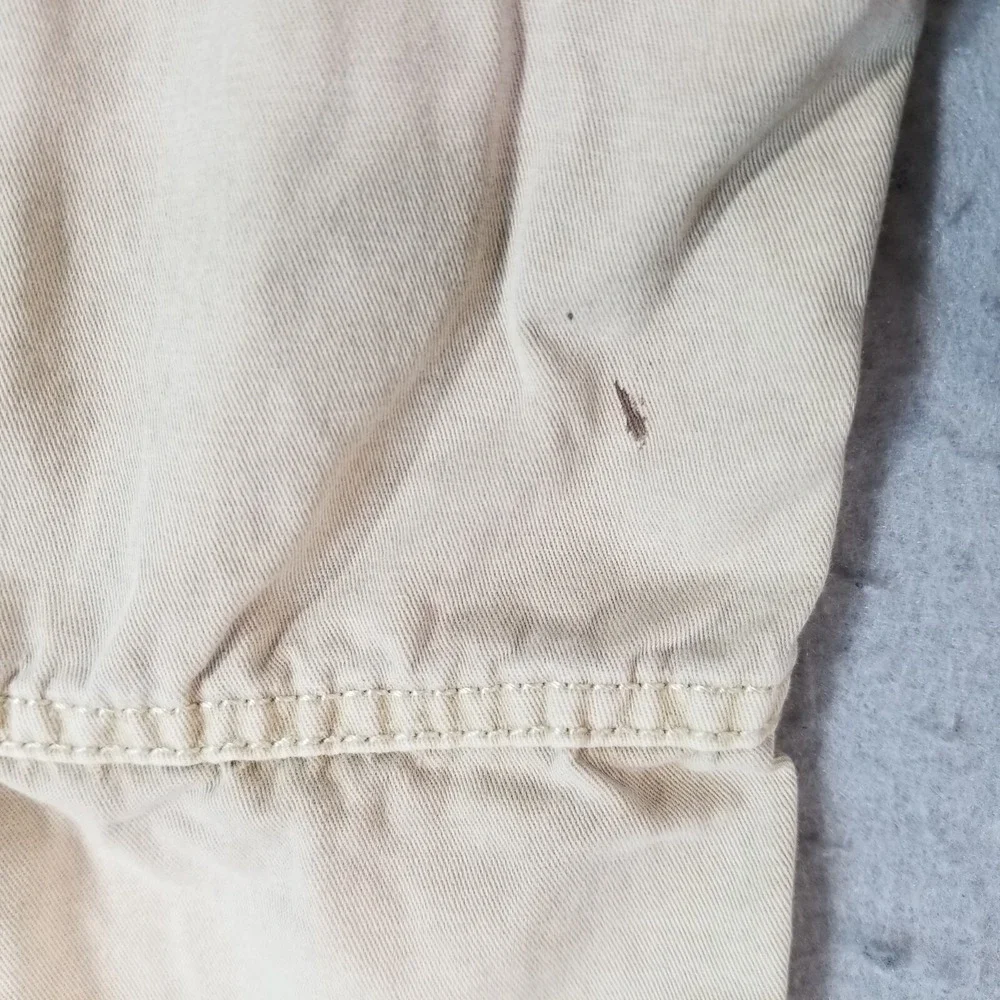 Streetwear Urban cargo pants men's 31x32 beige khaki hipster skate Y2K Hipster